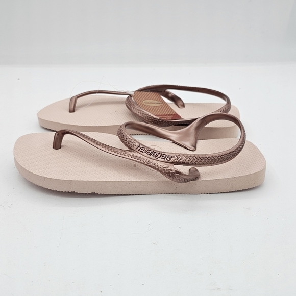 Havaianas Flash Urban Flip Flop Sandals Ballet Rose/Golden Blush Size 39-40 - Picture 3 of 8